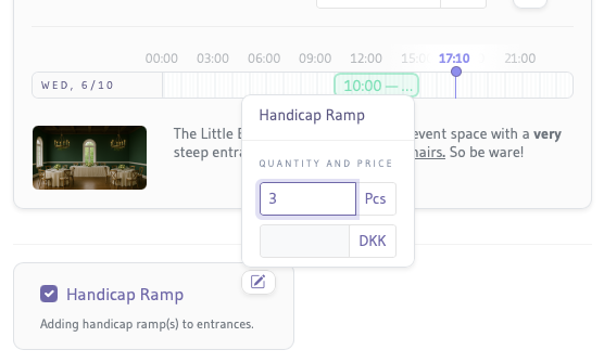 The Checkbox field type assigned the Venue group screenshot checkbox field type